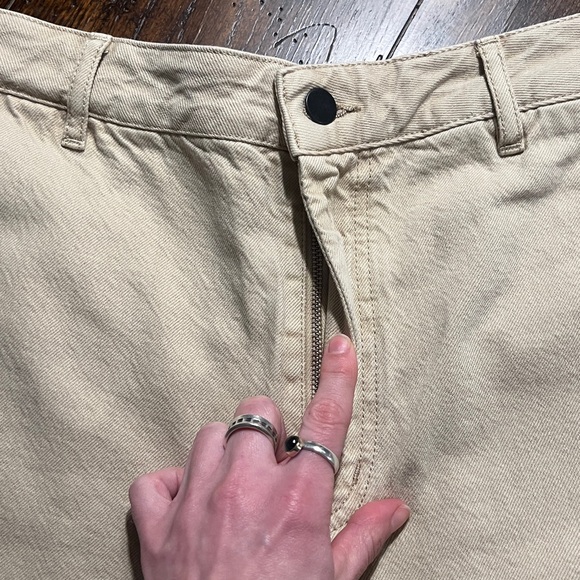 NWOT KALLMEYER Beige Column Leg Jeans, size 26 - Picture 3 of 11